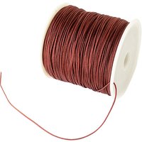 Fil de Nylon Tressé pour la Fabrication de Bijoux, Brun Saddle, 0.8mm