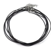 Fabrication de colliers en cordon de cuir rond avec fermoirs en acier inoxydable — Outils de création de bijoux
