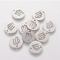 Charm en Acier Inoxydable 304 Non-Tarnissable, Vierge, 12mm — Breloques et pendentifs