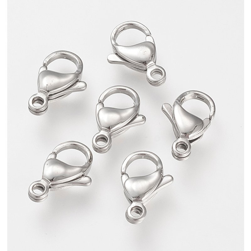 Attaches de type homard en acier inoxydable 304, attaches à déclenchement perroquet — Accessoires pour bijoux