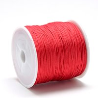 Fil de Nylon Corde de Nœud Chinois Rouge 0.4mm 174.98 Yards