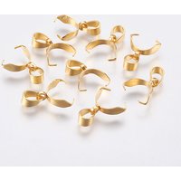 Bails Pinch en Acier Inoxydable 304, Dorés, 16.5mm — Accessoires pour bijoux