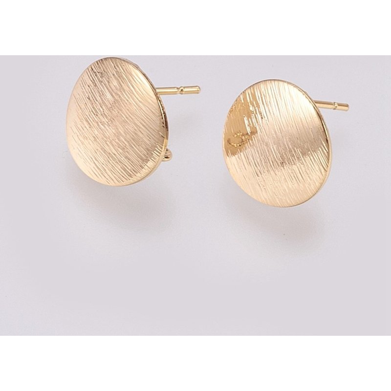 Brass Ear Stud Findings for DIY Earring Making, Nickel Free — Jewelry Findings