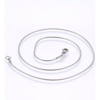 Non-Tarnish 304 Stainless Steel Snake Chain Necklace 19.7 inch