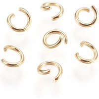 Anneaux ouverts en acier inoxydable 304, dorés, 21 gauge, 1000pcs — Accessoires pour bijoux