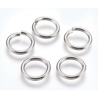 Anneaux ouverts en acier inoxydable 304, 12 Gauge, 15x2mm, 260pcs