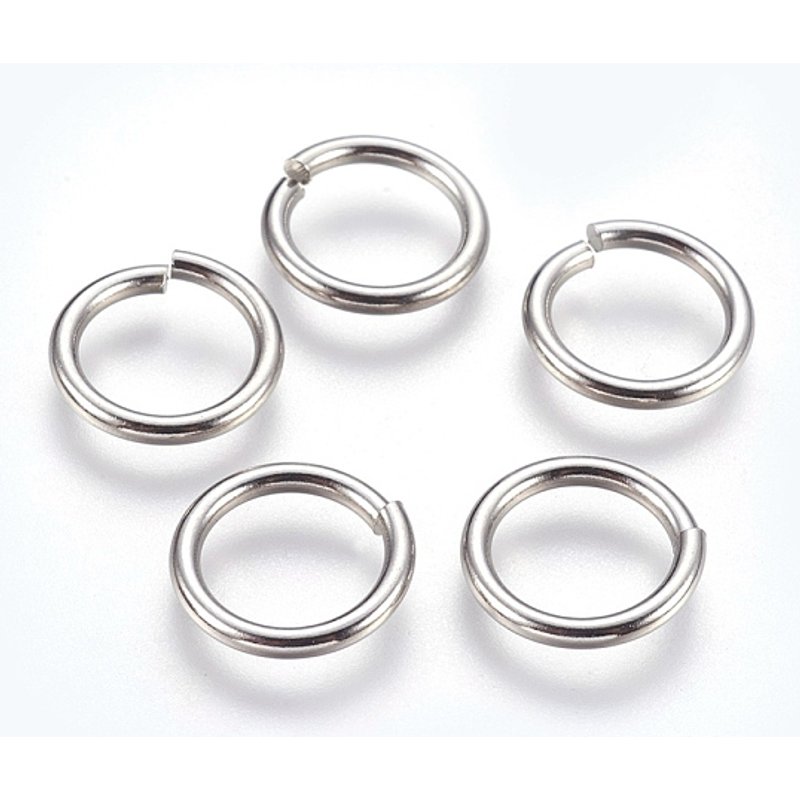 304 Stainless Steel Open Jump Rings, 12 Gauge, 15x2mm, 260pcs — Jewelry Findings