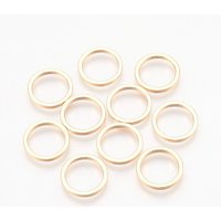 Brass Linking Rings, Nickel Free, 18K Gold Plated, 15x1.5mm — Jewelry Findings