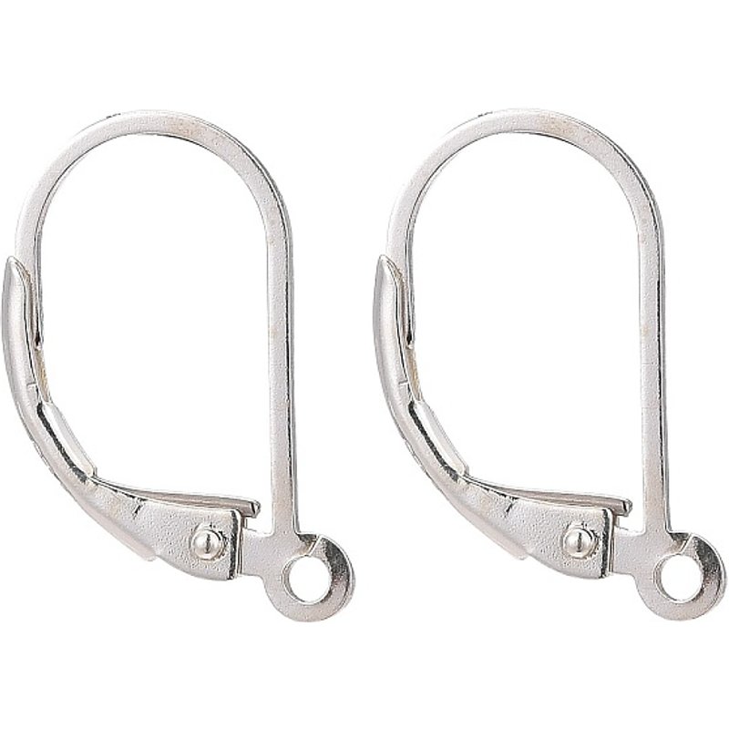 Trouvailles de boucles d'oreilles à fermoir en argent sterling 925 avec estampille 925 — Accessoires pour bijoux