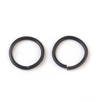 Anneaux de Saut en Fer, Noirs, 18 Gauge, 10mm de Diamètre — Accessoires pour bijoux