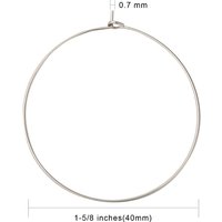 Charms en Acier Inoxydable 316 pour Verres à Vin et Trouvailles de Boucles d'Oreilles — Accessoires pour bijoux