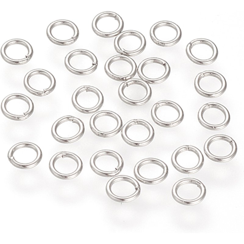 304 Stainless Steel Soldered Closed Jump Rings, 20 Gauge, 6x0.8mm — Jewelry Findings