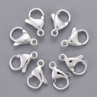 304 Stainless Steel Lobster Claw Clasps, Parrot Trigger Clasps — Jewelry Findings