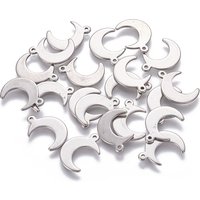 Tarnish Resistant 304 Stainless Steel Moon Pendant