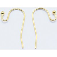Crochets de Boucles d'Oreilles en Laiton Plaqué Or 18K, Sans Nickel, 21x2mm — Accessoires pour bijoux