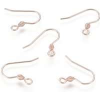 Crochets de Boucles d'Oreilles en Acier Inoxydable 304 avec Boucle Horizontale
