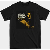 T-shirt pour hommes Gordon Lightfoot en noir — T-shirts pour hommes