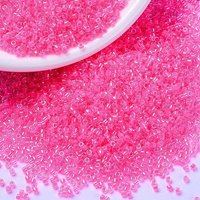 Perles Miyuki Delica, Cylindre, Perles de Semence Japonaises, Fraise Sauvage Lumineuse