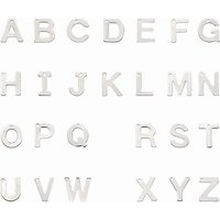 Non-Tarnish 304 Stainless Steel Alphabet Charms Set A-Z, 26pcs