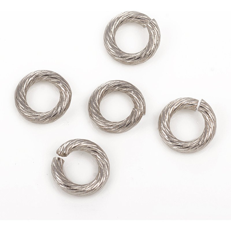 Anneaux ouverts en acier inoxydable 304 résistant à la ternissure 10x2mm — Accessoires pour bijoux