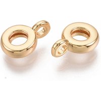 Brass Tube Bails, Loop Bails, Nickel Free, 18K Gold Plated — Jewelry Findings