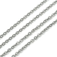 Chaînes de câble en acier inoxydable 304, soudées, ovales plates — Chaînes, fils et cordons