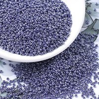 Perles Rocailles Miyuki, Perles de Verre Japonaises, Lustre Aubergine Opaque — Perles à bijoux