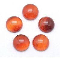 Cabochons de Carnelian Naturel, Demi-Rond, 12x5-6mm — Pierres précieuses en vrac