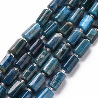 Brins de perles d'apathite naturelle, colonnes facettées, 8-11x6-8mm — Perles à bijoux