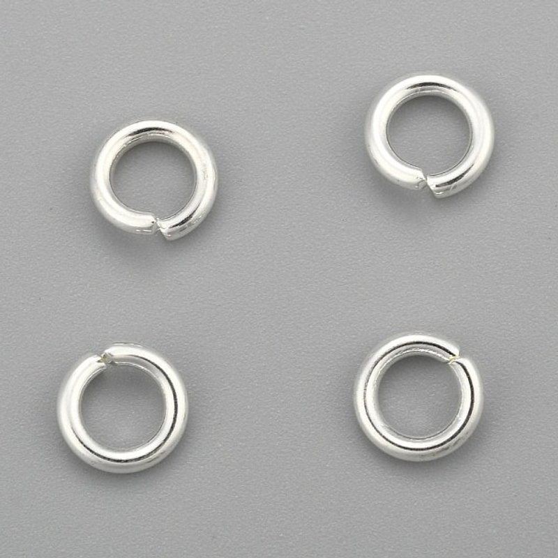 Anneaux Brisés en Acier Inoxydable 304, Argent, 6x1.2mm — Accessoires pour bijoux