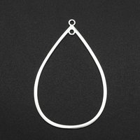 Liens en Acier Inoxydable 201 en Forme de Goutte pour Création de Boucles d'Oreilles — Accessoires pour bijoux