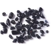 Perles de Chip en Tourmaline Noire Naturelle, Non Perforées, 11200pcs/1000g — Perles à bijoux