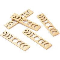 Charm Pendentif Barre Phase Lunaire en Acier Inoxydable 201 - Doré — Breloques et pendentifs
