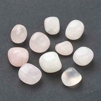 Natural Rose Quartz Beads for Wire Wrapped Pendants, Undrilled — Jewelry Beads