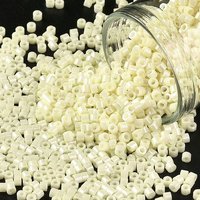 Perles Cylindriques, Couleurs Opaques Lustrées, Doré Pâle, 888pcs — Perles à bijoux