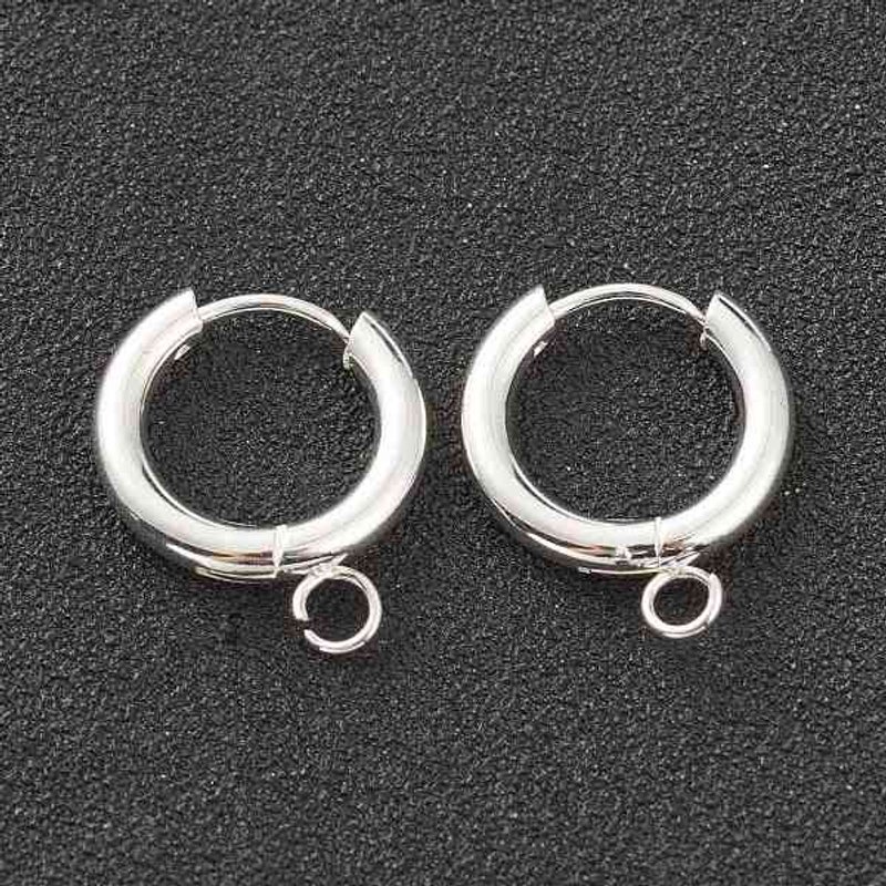 Trouvailles de Boucles d'Oreilles Huggie en Acier Inoxydable 201 avec Boucle — Accessoires pour bijoux