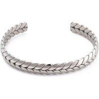 Bracelet Manchon Tressé en Acier Inoxydable pour Femmes — Bracelet Femme