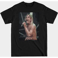 T-shirt pour hommes Iggy Pop en noir — T-shirts pour hommes