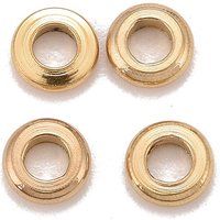 Perles Intercalaires en Acier Inoxydable 304 Dorées en Forme de Donut — Perles à bijoux