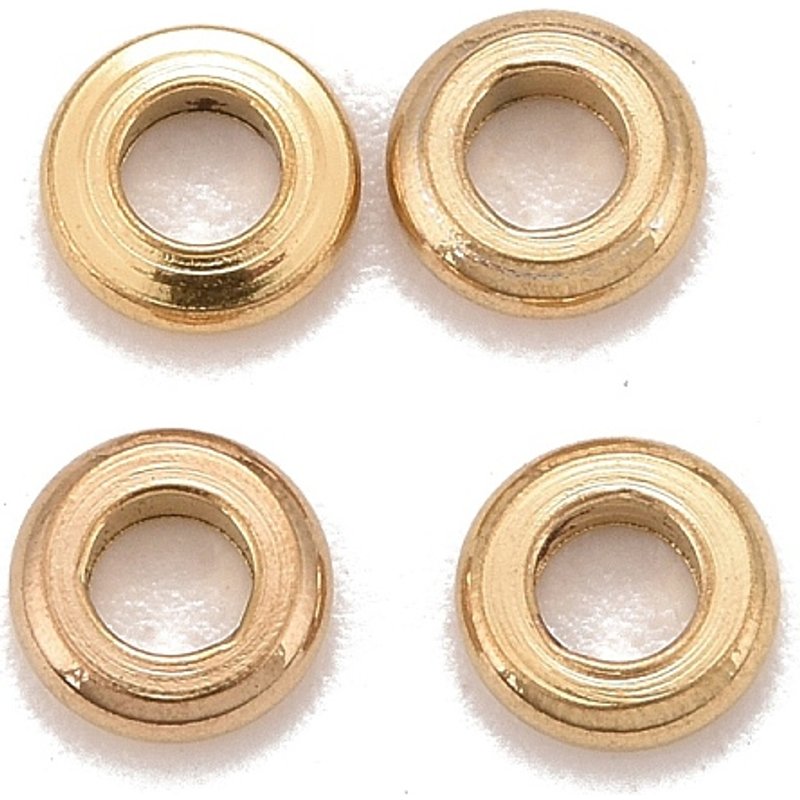 Perles Intercalaires en Acier Inoxydable 304 Dorées en Forme de Donut — Perles à bijoux
