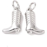 Rack Plating Brass Boot Charm with Jump Ring, Cadmium & Lead Free — Charms & Pendants