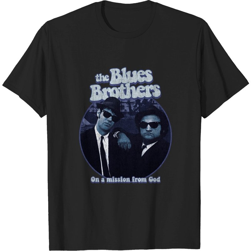 T-shirt pour hommes The Blues Brothers en noir