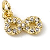 Brass Micro Pave Cubic Zirconia Infinity Charms with Jump Rings — Charms & Pendants