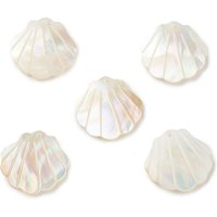 Natural Sea Shell Pendants, Shell Shape Charms, 21mm
