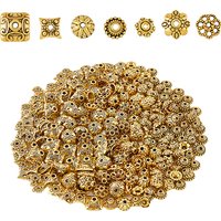 Capsules de perles de style tibétain, 420pcs, formes variées, or antique — Perles à bijoux