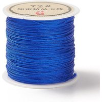 Corde de nœud chinois en nylon pour la fabrication de bijoux, bleu, 0,8 mm, 38-40 m — Chaînes, fils et cordons