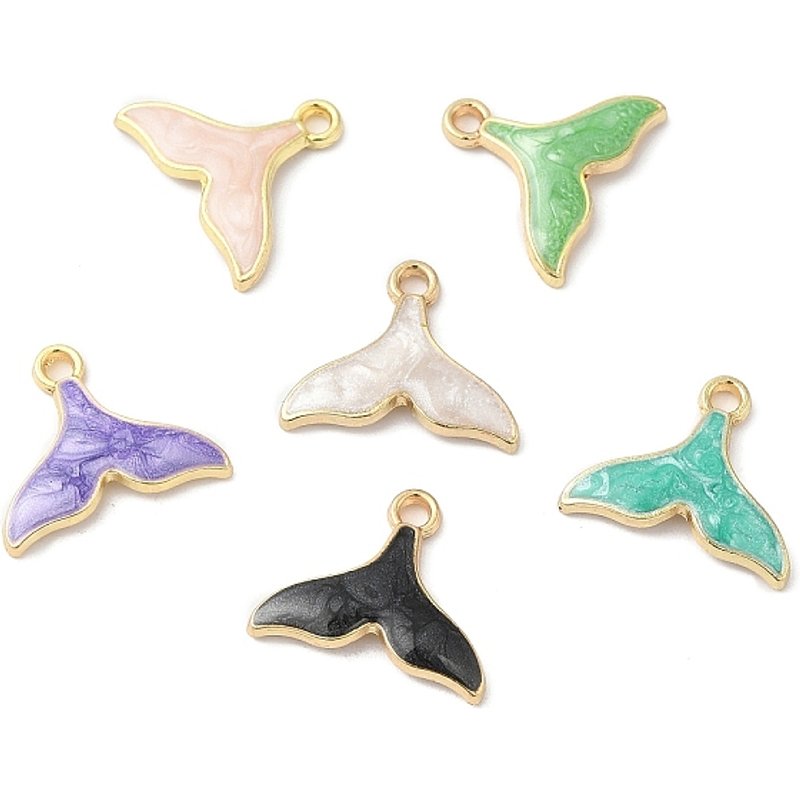 Charm en Émail Écologique en Forme de Queue de Sirène — Breloques et pendentifs