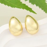 Boucles d'oreilles pendantes en laiton Rack Plating, plaquées or 18K — Bijoux fantaisie