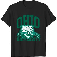 T-shirt pour hommes Ohio University vert sur blanc — T-shirts pour hommes