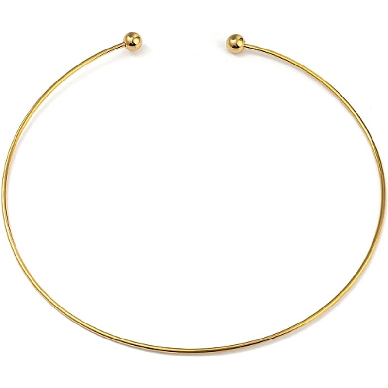 Collier Choker en Acier Inoxydable 202 avec Plaquage PVD — Collier pendentif